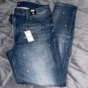 Express Mid-Rise Ankle length Pearl jeans